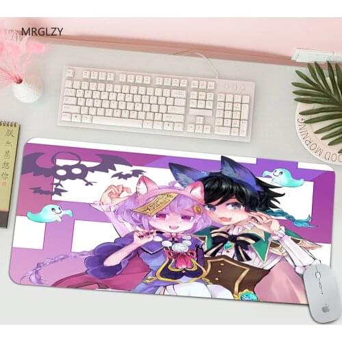MRGLZY Genshin Impact Natural Rubber Office Mouse Pad Best-selling Mouse Pad Gaming Desk Xxl Mousepad Desk Pad