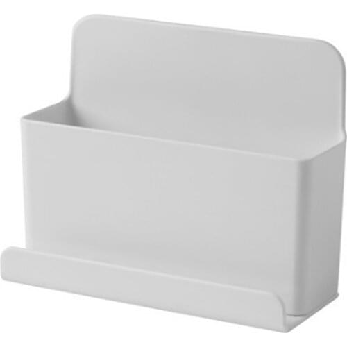 Wall Mounted Organizer Storage Box Remote Control Air Conditioner Storage Case Mobile Phone Plug Holder Stand Container Hot