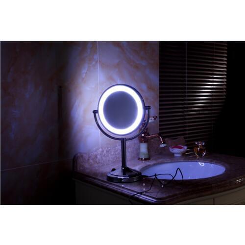 Desktop LED beauty mirror with battery desktop Charging makeup mirror