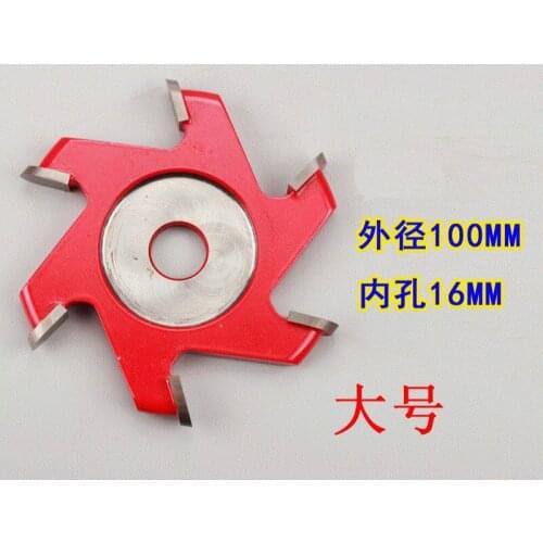 New disc six-tooth milling cutter root carving wood carving tea table tea tray tea table embryo polishing carving