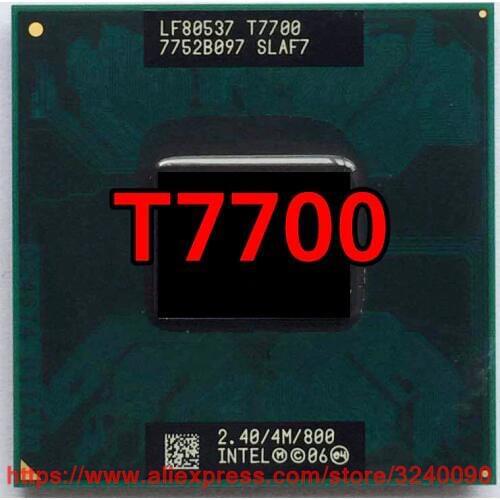 Original Intel Core Duo T7700 CPU (4M Cache,2.4GHz,800MHz FSB) ,Dual-Core Laptop processor free shipping