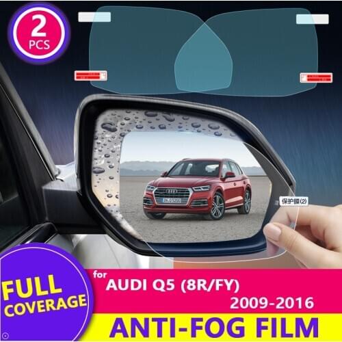 Full Cover Anti Fog Rainproof Film for Audi Q5 8R FY 2009~2020 Car Rearview Mirror Protective Film Accessories Sline 2010 2019