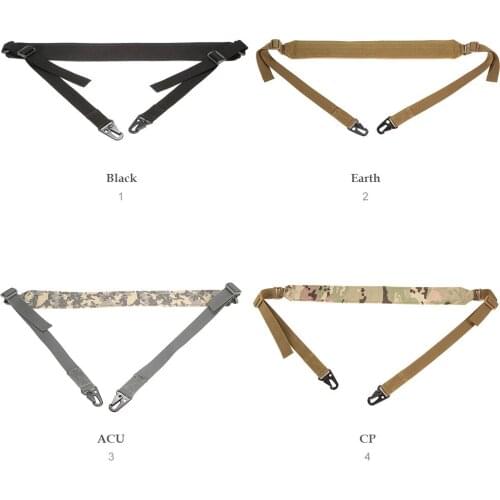 Adjustable MS4 Tactical Gun Sling Camera Strap QD Rotary Plug 2-Single Point Nylon Safety Lanyard Military Hunting Accessories