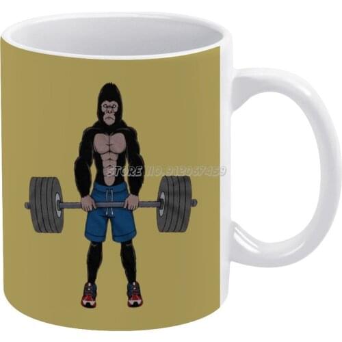 Strong Monkey Coffee Mugs Style Cartoon Tea Coffee Mug Cup Birthday Gift Collection Monkey Banksy Funny Monkeys Cool Monkey Hips