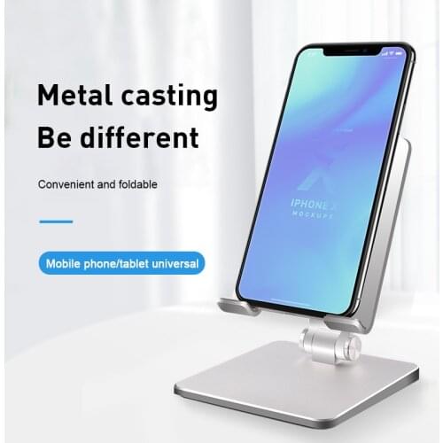 Folding aluminum alloy bracket for iPad Huawei Apple mobile phone holder Tablet computer stand desktop bracket lazy Phone holder