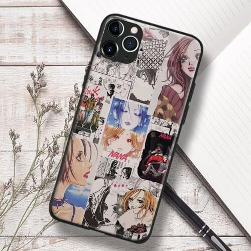 NANA Collage Anime Manga Glass Soft Silicone Phone Case FOR IPhone SE 6s 7 8 Plus X XR XS 11 12 Mini Pro Max Sumsung Cover Shell