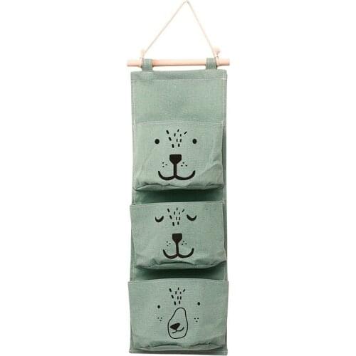 Wall Hanging Storage Bags Linen Closet Children Room Organizer Pouch For Toys Books Cosmetic Sundries Organizer