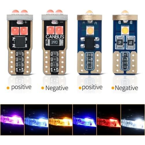 10PCS T10 LED W5W Car LED Interior Lights Canbus 194 501 3030 6SMD Instrument Lights Bulb Wedge Lamp Super Bright No Error 12V