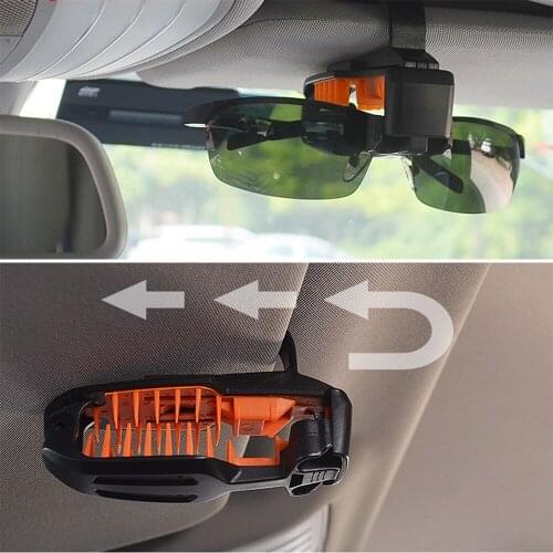Universal ABS Car Glasses Cases Car-styling Eyeglasses Clip Car Sun Visor Sunglasses Holder Fastener Clip Portable