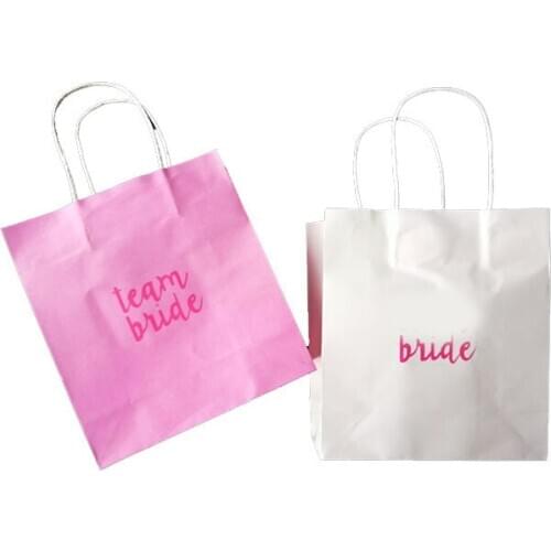 1pc Wedding Decoration Team Bride To Be Gift Bag Packing Bridal Shower Wedding Accessory Souvenir Bag Bridesmaid Gift Pouch