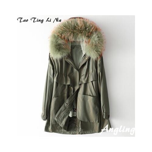 Top brand Fashion 2020 New Genuine Real Rabbit Fur Trench H8 high quality