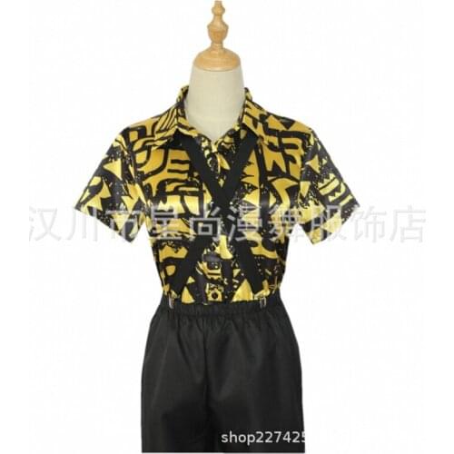 3pcs/set Girls Women Stranger Things 3 Eleven Cosplay Costume EL Cosplay Shirt Halloween Carnival Party Props