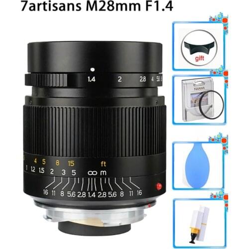 7artisans 28mm F1.4 Camera lens Large Aperture paraxial M-mount Lens for Leica Camera M-M M240 M3 M5 M6 M7 M8 M9 M9P M10 lnes
