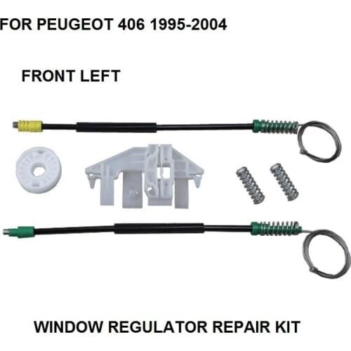 CAR ELECTRIC WINDOW CLIPS FOR PEUGEOT 406 WINDOW REGULATOR REPAIR KIT FRONT-LEFT 1995-2004