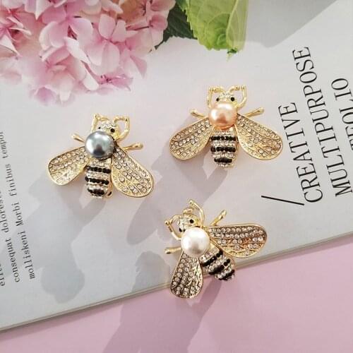 High Grade Crystal Bee Brooch For Women Girls Insect Shaped Clothes Bag Enamel Badge Lapel Pins Jewelry Accessories Gifts