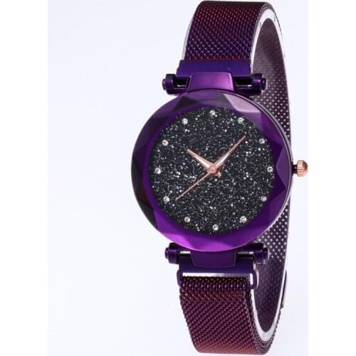 Relogio Feminino Famous Brand Ladies Fashion Diamond Ladies Starry Sky Watch Magnet Strap Waterproof Ladies Watch Montre Femme