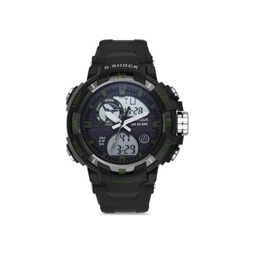 Digital + Analog Water Resistant Wristwatch