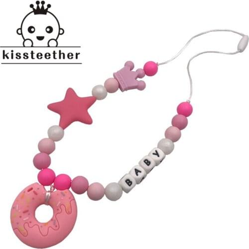Baby Teething Necklace for Mom, Silicone Teething Beads, 100% BPA Free