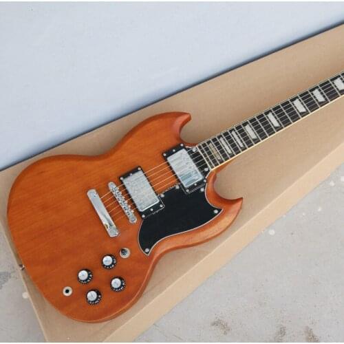 Transparent Tobacco Electric Guitar with Sliver Hardwares Fast Shipping