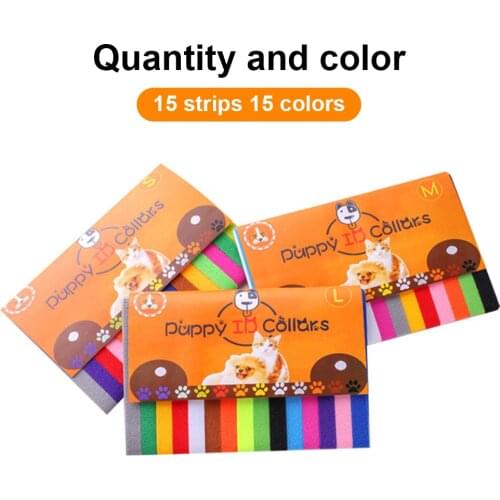 Pet Puppy Birth ID Collars DIY Birth Collar Kittens Identification Collar Cute Puppy Collars Cat Necklace Marking Birth