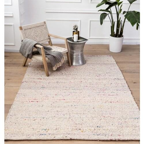 India Wool Hand Woven Carpet Nordic Concise Carpet Living Room Large Rug For Bedroom Coffee Modern Dining Mat Carpets Table