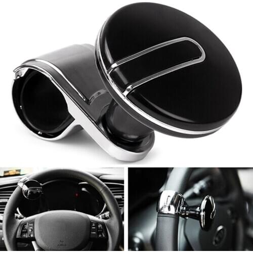 JX-LCLYL Universal Car Truck Steering Wheel Spinner Power Handle Knob Ball Black