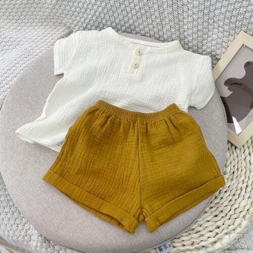 Summer Baby Set Boy Clothing Casual Cotton Kids Top + Shorts Toddler Clothing Sets Children Clothes Short Sleeve Sports Outfits