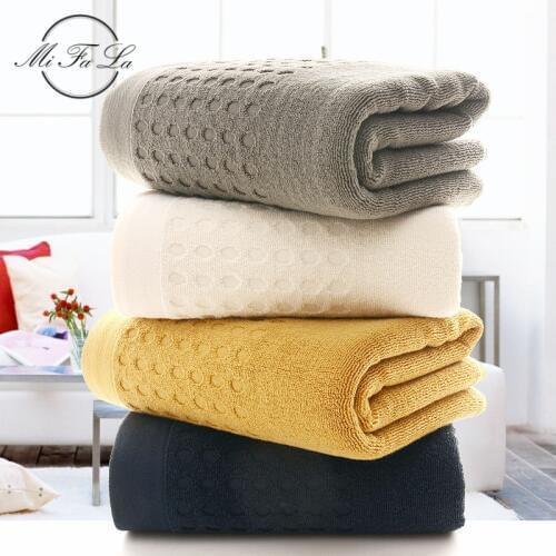 High Absorbent Large Terry Bath Towel Cotton Solid Soft Sauna Beach Bath Towels for Adults Home Hotel Men Shower Towels Bathroom