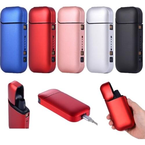 Fashion Black Red Silver PC Case For IQOS For IQOS 2.4 Plus II III Electronic Cigarette For IQOS Full Protective Case