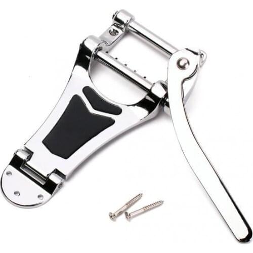 Tremolo Taiiece Bridge for Guitar Chrome