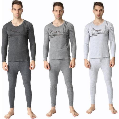 New arrival men winter Factory direct sales o-neck super large undewear MAO satin cotton loose Long Johns plus size 4XL-7XL