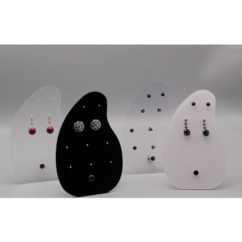 New Fashion Creativity Metal Clear Acrylic Hanging Earring Jewelry Display Stand Showing Case Ear Studs Counter Organizer Holder