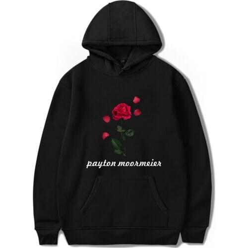 New Style America Online Celebrity Payton Moormeier Printed Trend Series Men and Women-Hooded Autumn and Winter