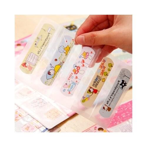 25Pcs Cartoon Cute Disposable Waterproof Adhesive Bandage First Aid Breathable Medical Hemostatic StickersKids Children Adult