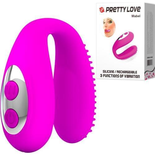 Pretty Love 3 function Lip Tongue mouth vibration oral ring massager silicone waterproof rechargeable G spot Sex Toys for women