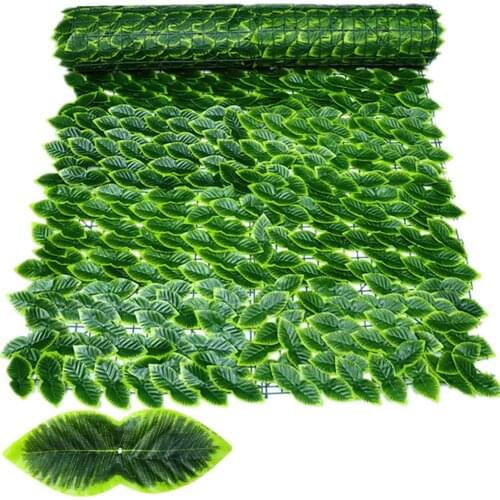 0.5x3M Artificial Green Leaf Privacy Fence Screening Roll Hedges Panels Screen Wall Landscaping Garden Backyard Balcony Fence