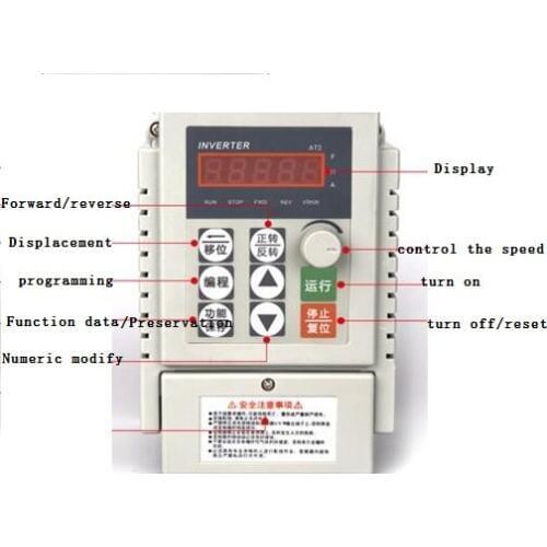 1.5KW220V input single-phase output three-phase inverter 220V/ Change connection for 380V output universal motor speed regulator