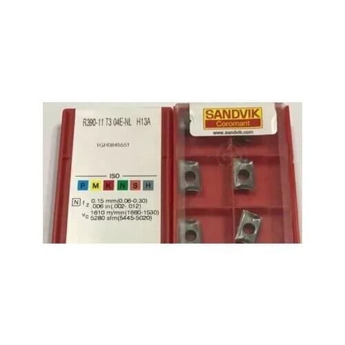 10PCS CARBIDE INSERT R390-11T304E-NL H13A