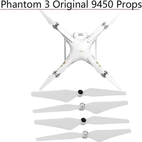 4pcs 9450 Self-tightening Propellers Metal Hub White CCW CW for Phantom 2 Phantom 3 SE/Pro/Adv/Sta Quadcopter Props