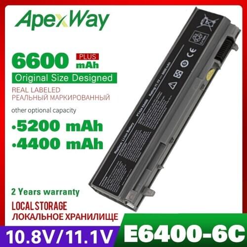 4400mAh laptop battery for DELL Latitude E6400 E6410 M2400 e8400 E6510 E6500 M4400 M4500 1M215 312-0215 312-0748 312-0749