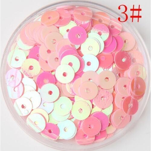 6mm 3000pcs/lot 3# Flat Round Spangle Sequins Flat Sew Paillettes For showgirl costume accessorys,crafts