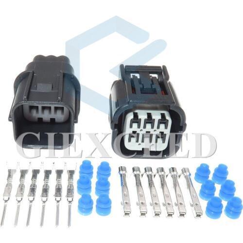 6 Pin 6188-4908 6189-7040 HV 040 AFR Sensor Plug Waterproof Automotive Electric Socket For Honda Acura Air Fuel Ratio