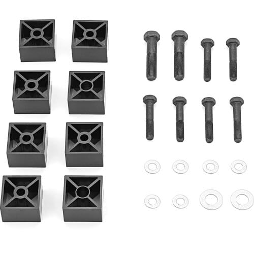 Car Accessories For Jeep Wrangler TJ 1997-2006 1" Seat Lift Kit Spacer Blocks CNC Machined T6 Billet Aluminum Black Anodized