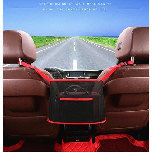 Car Front Seat Back Net Handbag Tablet Holder Organizer Storage Mesh Bag for BMW E46 G20 for Skoda Auto Accessories
