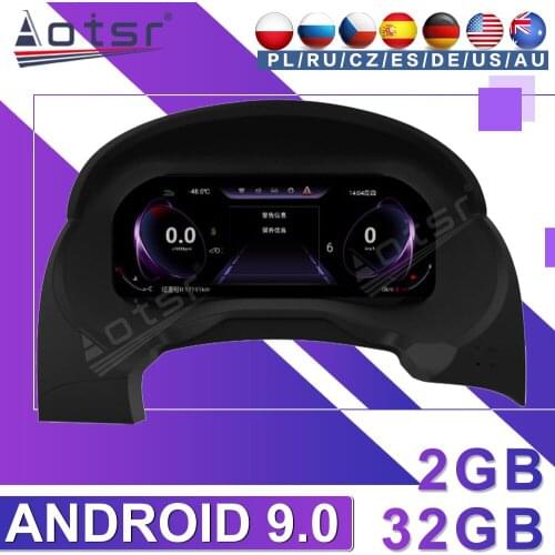 Android 9 Meter Screen For Mitsubishi Pajero 2006 2007-2016 Car Dashboard Instrument Display Multimedia GPS Navi WiFi Head Unit
