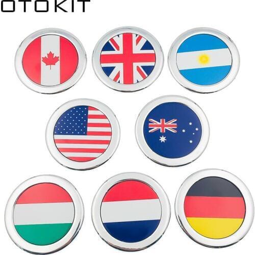 Car Styling Argentina France Germany Australia Italy Canada USA UK Flag Metal Sticker Emblem Badge for Volvo XC60 XC90 C70 V60