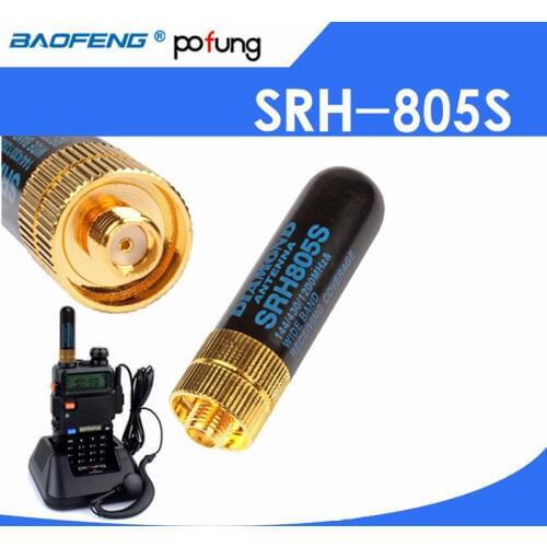 Baofeng Dual Band Antenna UHF+VHF SRH805S SMA Female Antenna for TK3107 2107 for Baofeng UV-5R 888S UV-82 Walkie Talkie Radio