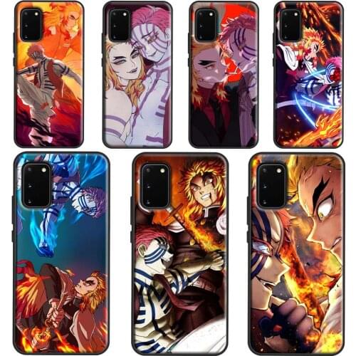 Akaza Kyojuro Rengoku Phone Case For Samsung Galaxy S21 Ultra S20 FE S10E S8 S9 S10 Plus Cover For Note 10 9 20
