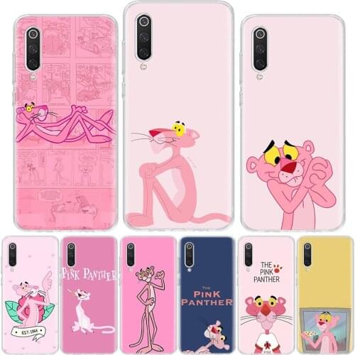 Korea Pink Panther cartoon Phone Case For Xiaomi Redmi Note 10 9 9S 9C 9A 8 8T 8A 7 7A 6 6A 5 5A Pro S2 K20 K30 Coque