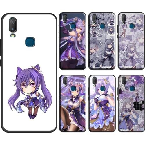 Keqing Genshin Impact Case For Vivo V17 Neo V20 SE Y1S Y12 Y17 Y30 Y50 Y70 S1 Y91C Y20 S Y11 2019 Back Cover